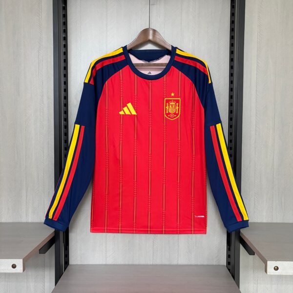 2026 Spain WC Home Long sleeve Auth Fan Version